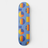Abstraktes geometrisches Muster Skateboard (Vorderseite)