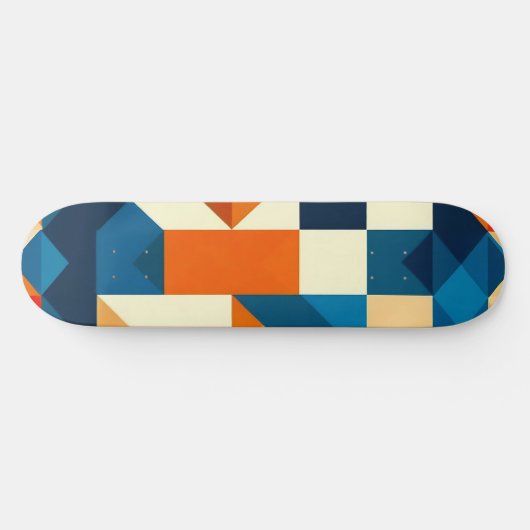 Abstraktes geometrisches Muster Skateboard (Horizontal)