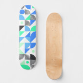 Abstraktes geometrisches Muster Skateboard (Vorderseite)