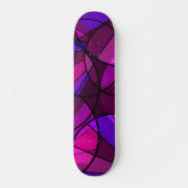 Abstraktes geometrisches Muster Skateboard (Vorne)