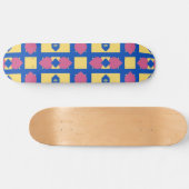 Abstraktes geometrisches Muster Skateboard (Horizontal)