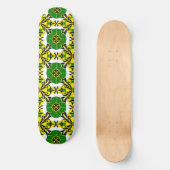 Abstraktes geometrisches Muster Skateboard (Vorderseite)