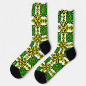 Abstraktes geometrisches Muster Socken (Linkes Detail)