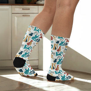 Abstraktes geometrisches Muster Socken