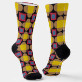 Abstraktes geometrisches Muster Socken (Gewinkelt)