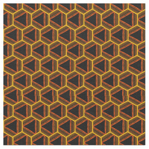Abstraktes, geometrisches Muster Stoff