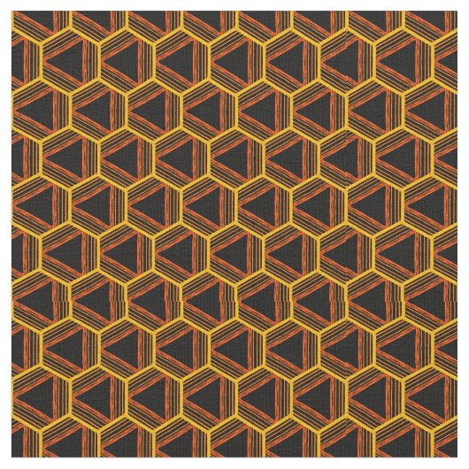 Abstraktes, geometrisches Muster Stoff (Nahaufnahme)