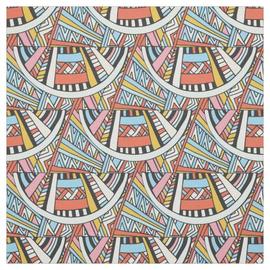 Abstraktes geometrisches Muster Stoff (Muster)