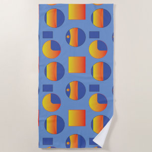 Abstraktes geometrisches Muster Strandtuch