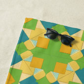 Abstraktes geometrisches Muster Strandtuch (Beispiel)