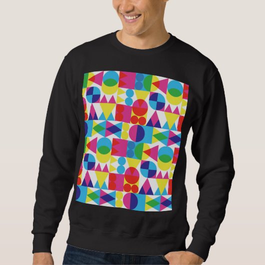 Abstraktes geometrisches Muster. Sweatshirt (Vorderseite)