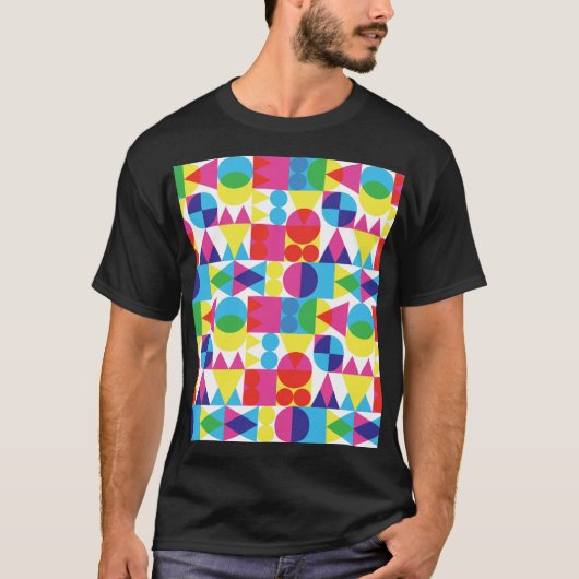 Abstraktes geometrisches Muster. T-Shirt (Vorderseite)