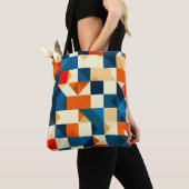Abstraktes geometrisches Muster Tasche (Von Nahem)