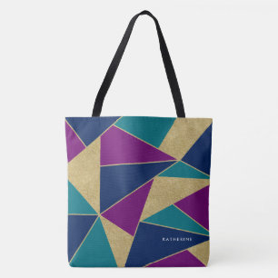 Abstraktes geometrisches Muster Tasche