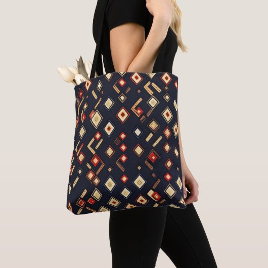 Abstraktes geometrisches Muster Tasche (Von Nahem)