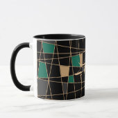 Abstraktes geometrisches Muster Tasse (Links)