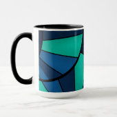 Abstraktes geometrisches Muster Tasse (Links)