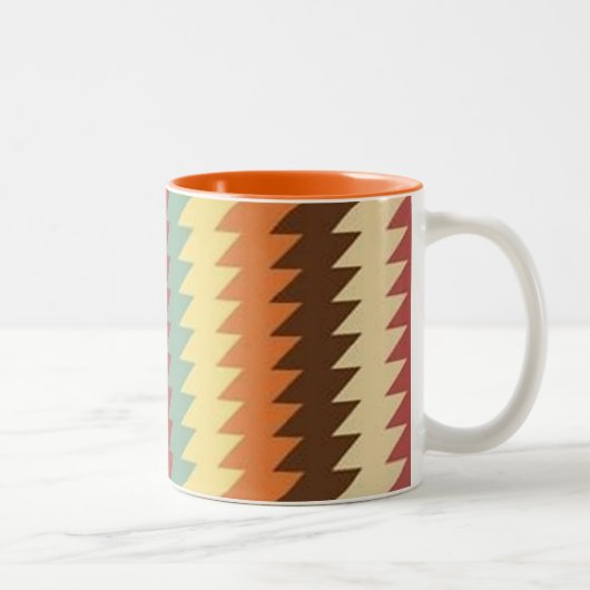 Abstraktes geometrisches Muster - Tasse (Rechts)