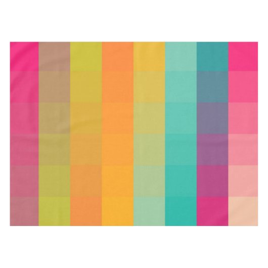 Abstraktes geometrisches Muster Tischdecke (Vorderseite (Horizontal))