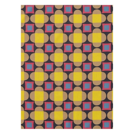 Abstraktes geometrisches Muster Tischdecke (Vorderseite)
