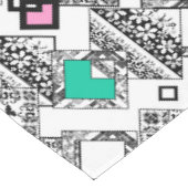 Abstraktes geometrisches Muster Tischdecke (Schrägansicht)