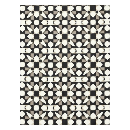 Abstraktes geometrisches Muster Tischdecke (Vorderseite)
