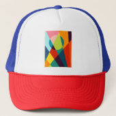 Abstraktes geometrisches Muster Truckerkappe (Vorderseite)