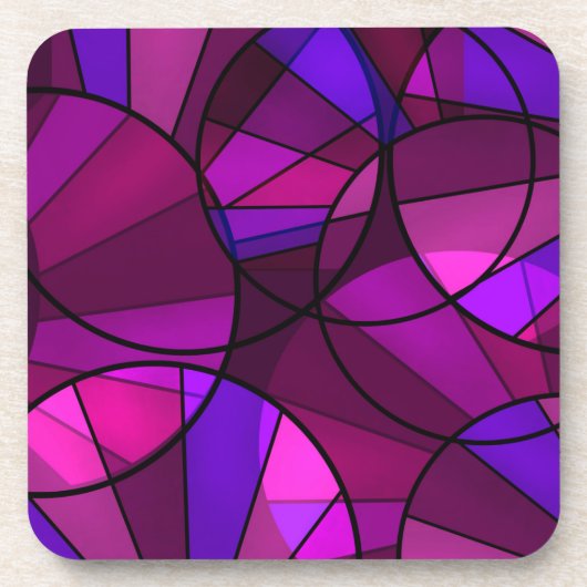 Abstraktes geometrisches Muster Untersetzer (Vorderseite)