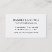 Abstraktes geometrisches Muster Visitenkarte (Rückseite)