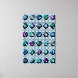 Abstraktes geometrisches Muster Wandkunst Leinwanddruck