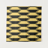 Abstraktes geometrisches Muster Wandteppich (Vorderseite (Horizontal))