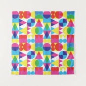 Abstraktes geometrisches Muster. Wandteppich (Vorderseite (Horizontal))