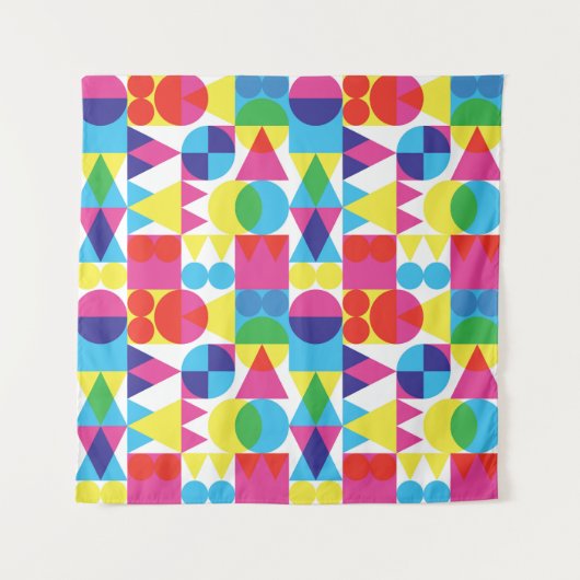 Abstraktes geometrisches Muster. Wandteppich (Vorderseite (Horizontal))