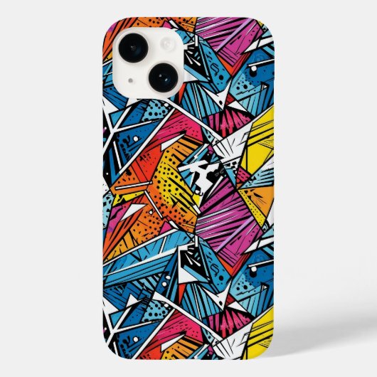 Abstraktes geometrisches Musterdesign 21 - iPhone Case-Mate iPhone Hülle (Rückseite)