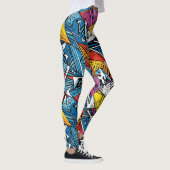 Abstraktes geometrisches Musterdesign 21 - Legging Leggings (Rechts)