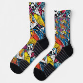 Abstraktes geometrisches Musterdesign 21 - Socken (Links)
