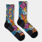Abstraktes geometrisches Musterdesign 21 - Socken (Rechts)