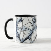 Abstraktes geometrisches Musterdesign 27- Kaffeezu Tasse (Links)