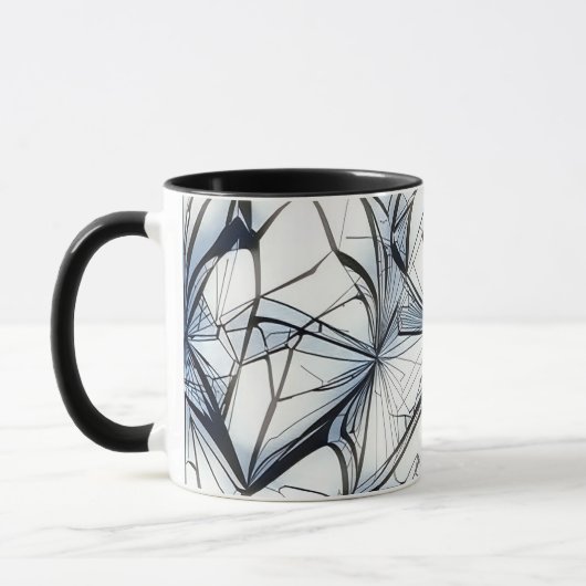 Abstraktes geometrisches Musterdesign 27- Kaffeezu Tasse (Links)