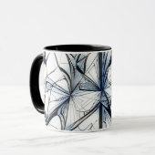 Abstraktes geometrisches Musterdesign 27- Kaffeezu Tasse (Vorderseite Links)