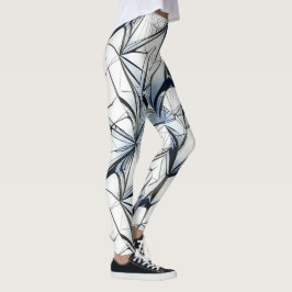 Abstraktes geometrisches Musterdesign 27 Leggings