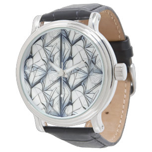 Abstraktes geometrisches Musterdesign 27 - Männerü Armbanduhr