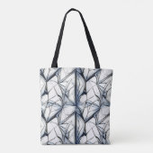 Abstraktes geometrisches Musterdesign 27-Tote-Beut Tasche (Rückseite)