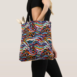 Abstraktes geometrisches Musterdesign 36 - Totbeut Tasche