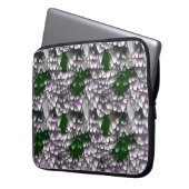 Abstraktes geometrisches Musterdesign 41 - Noteboo Laptopschutzhülle (Vorderseite Links)
