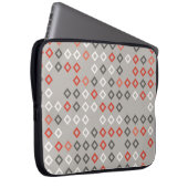 Abstraktes geometrisches Musterdesign, Kunst, Hint Laptopschutzhülle (Vorne Rechts)