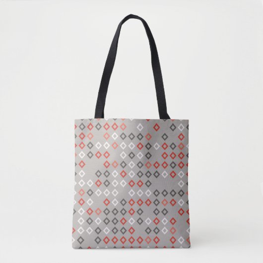 Abstraktes geometrisches Musterdesign, Kunst, Hint Tasche (Vorderseite)