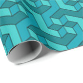 Abstraktes geometrisches Mustertrennpapier Geschenkpapier (Rolleneckpunkt)