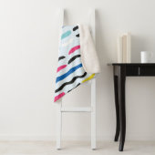 Abstraktes geometrisches nahtloses Dekormuster Sherpadecke (Beispiel)