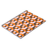 Abstraktes geometrisches nahtloses Design. Notizblock (Linke Seite)